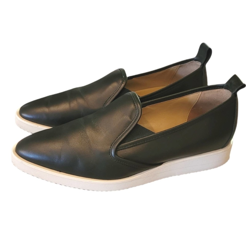 Everlane Italian black leather loafer 10 women's Street slip on soft